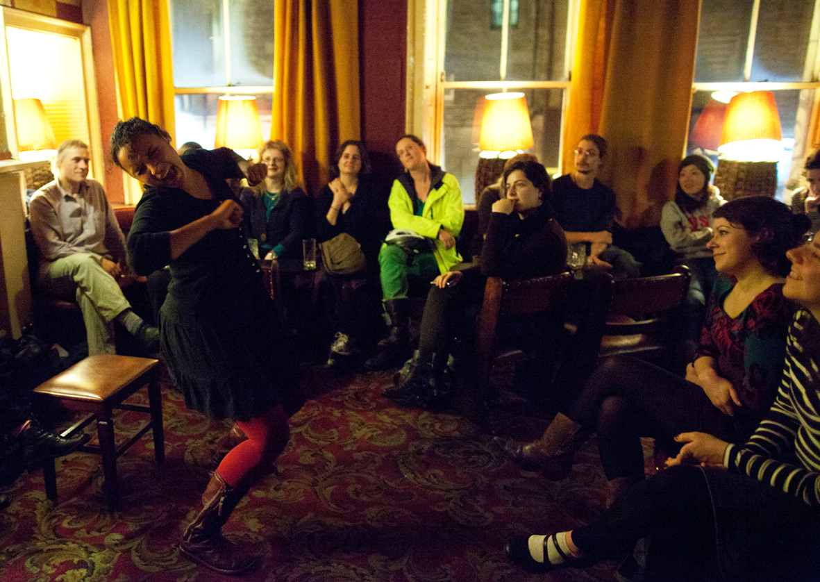 Mara Menzies at the Guid Crack Club