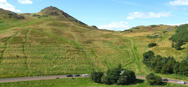 Dunsapie Loch and Arthur's Seat by Lisa Jarvis